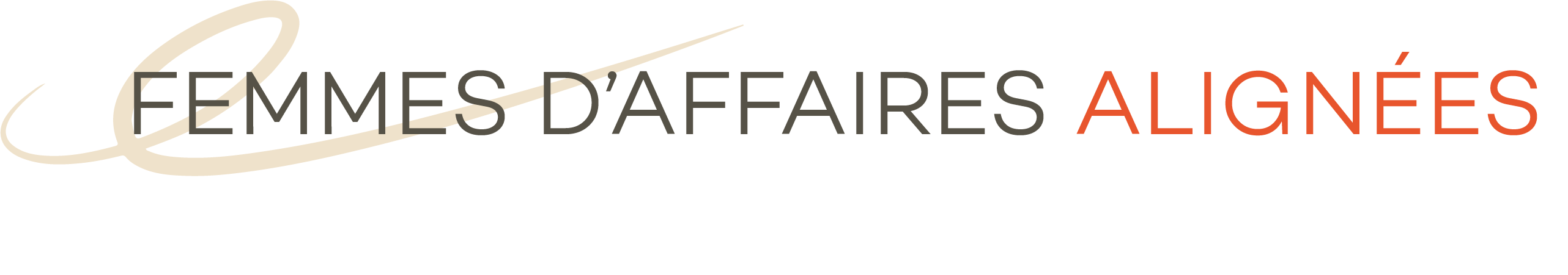 Femme d'affaires alignées